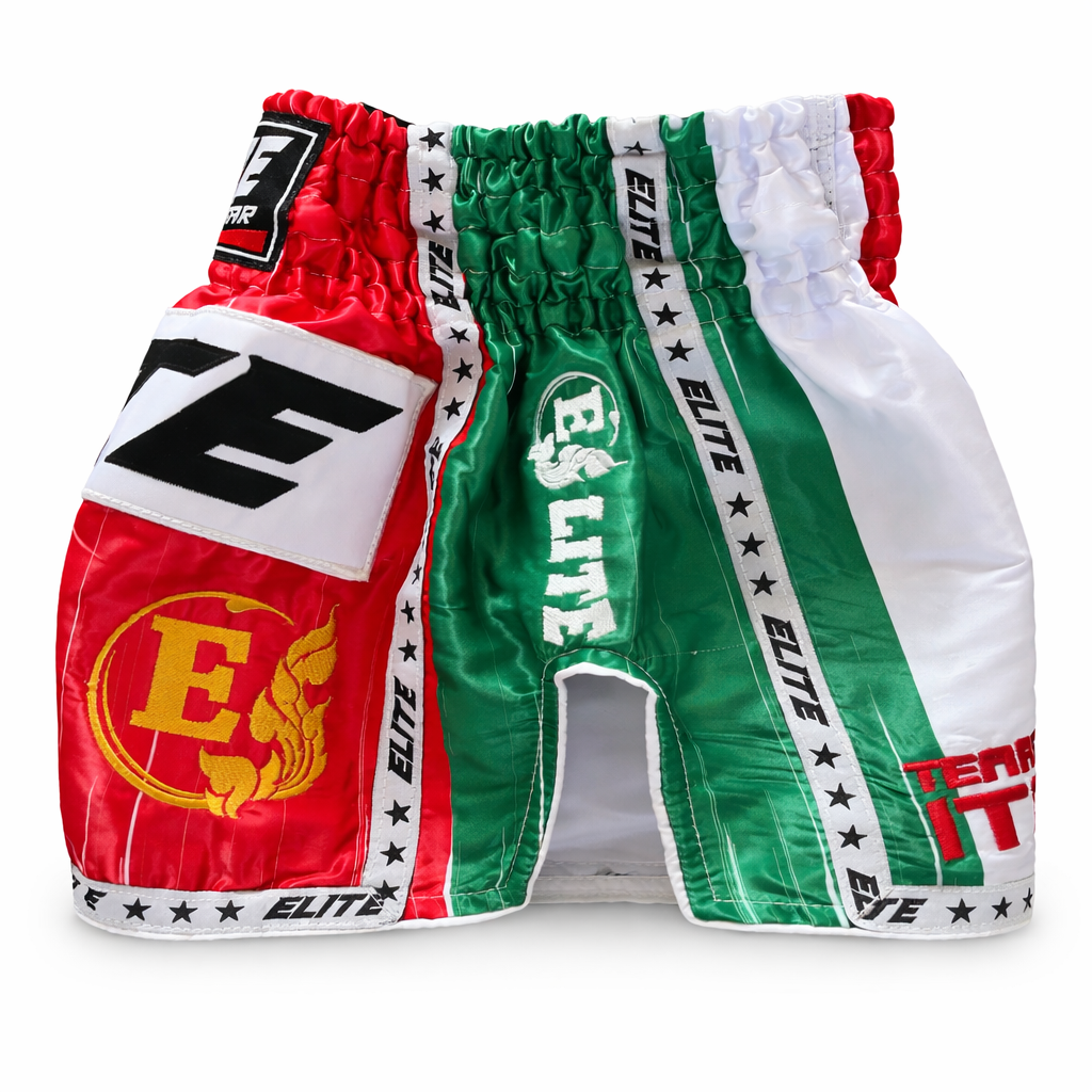 Muay Thai shorts met Italiaanse vlag - Performance sportkleding