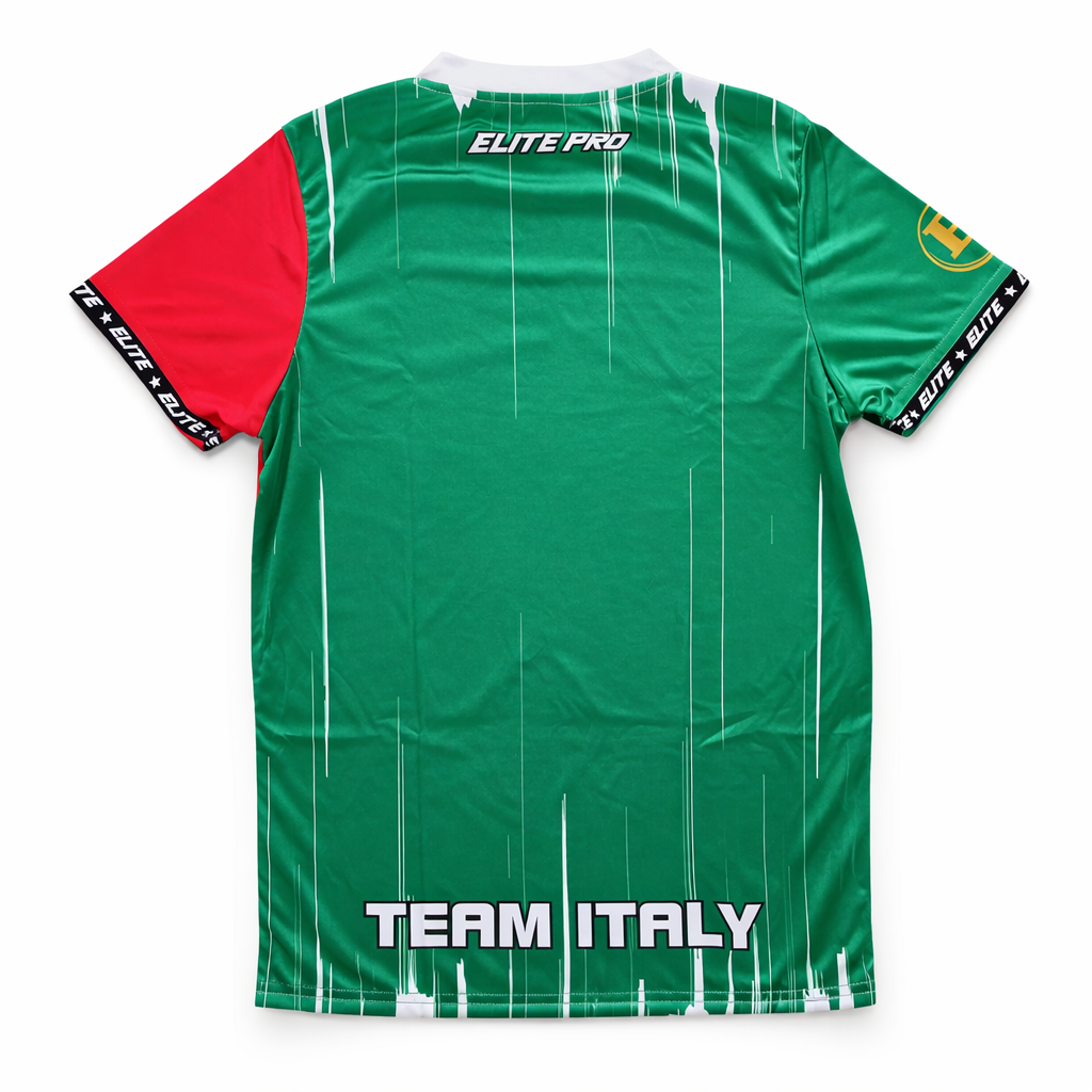 Dry-Fit T-shirt met Italiaanse vlag - Premium Performance Sportkleding