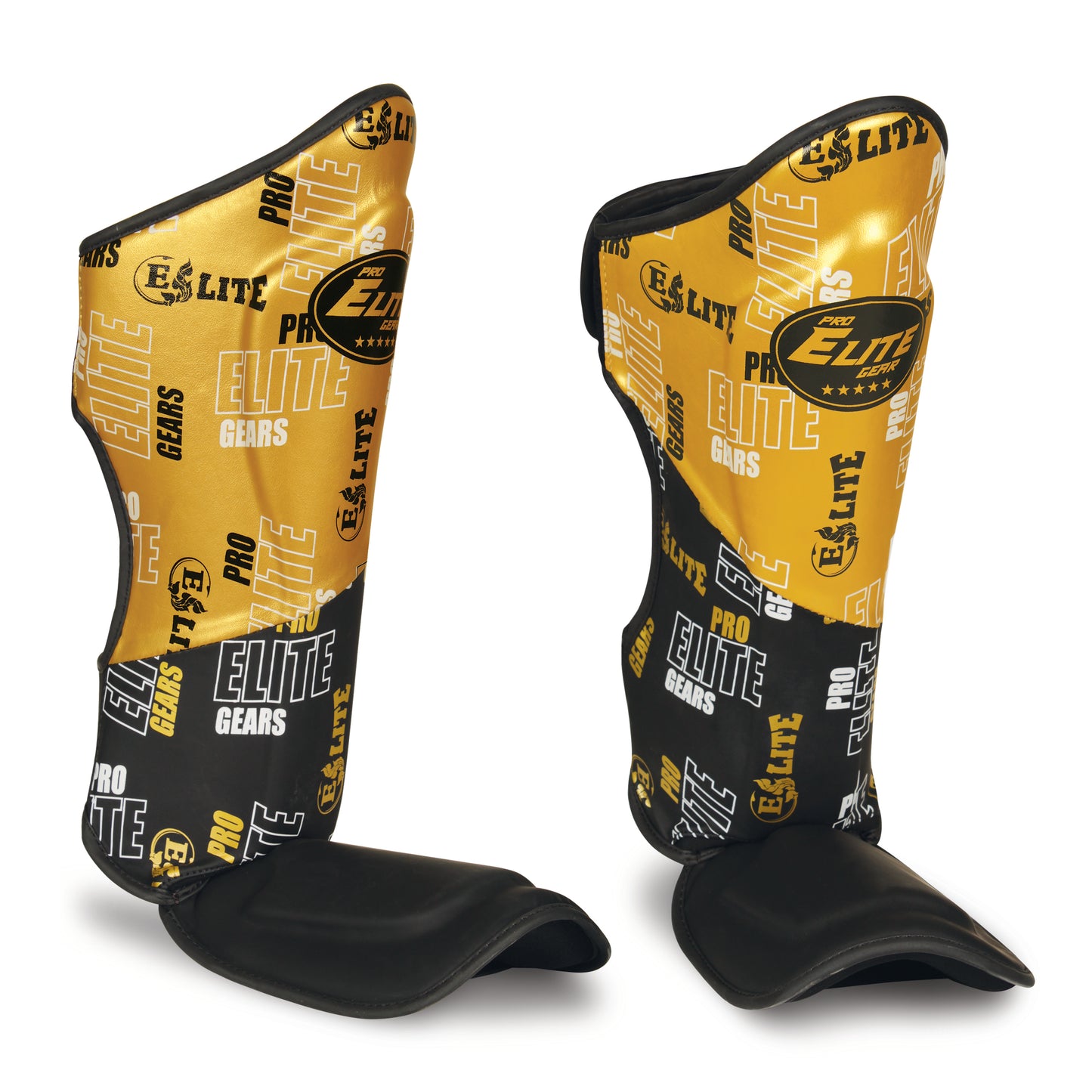 Futuristic 1.0 gold/black Shinguards - Premium Protection