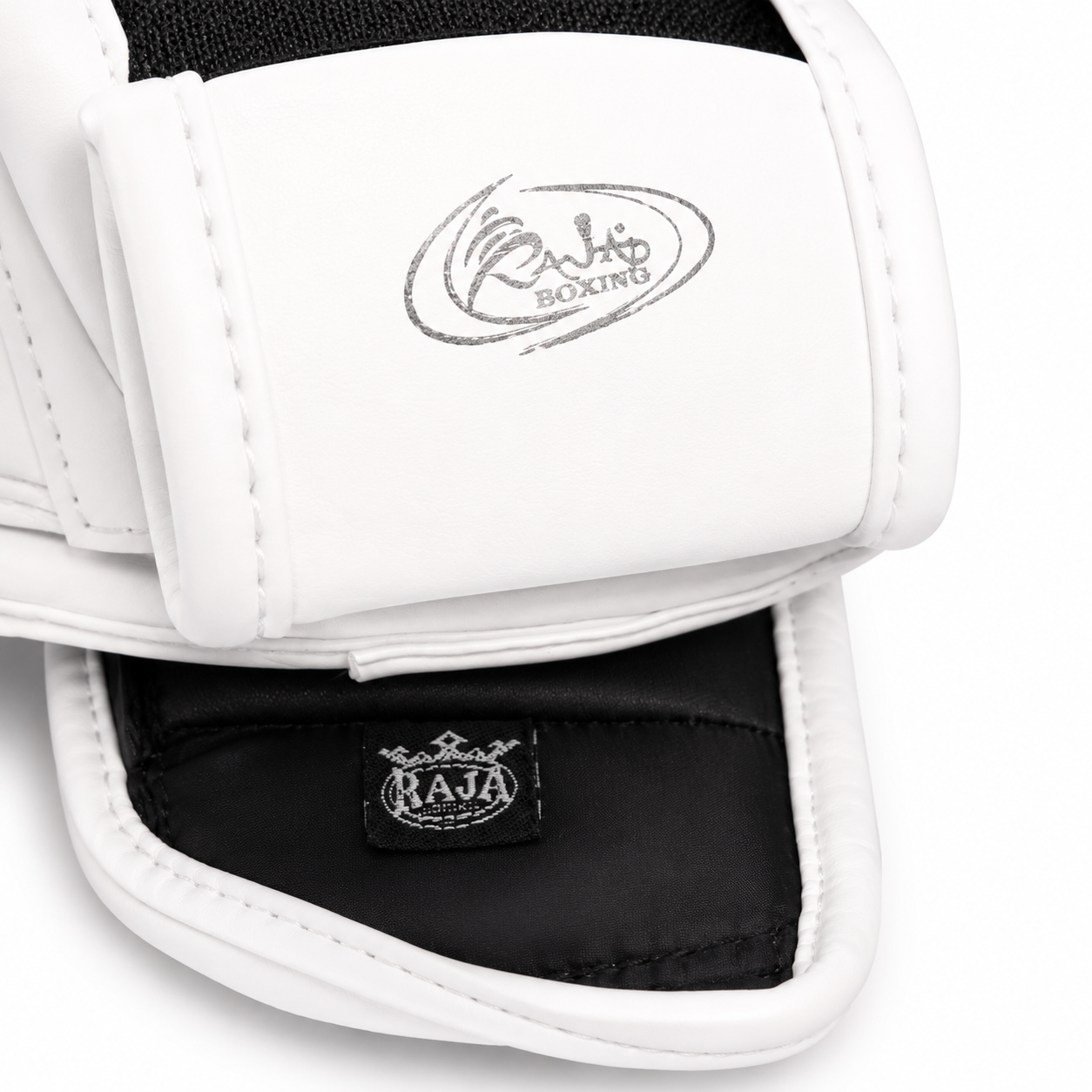Rajaboxing handschoenen 'Standard White' leer