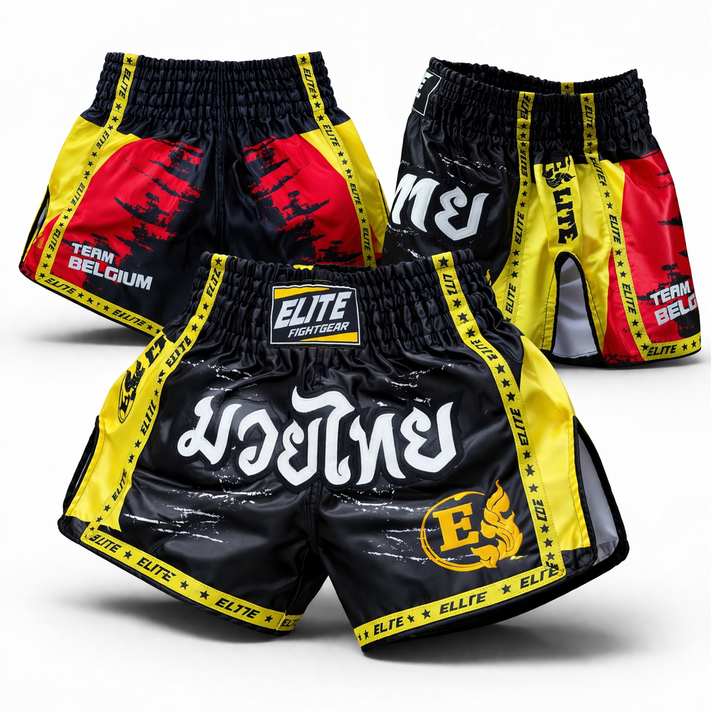 Dry-Fit shorts met Belgische vlag - Premium sportkleding