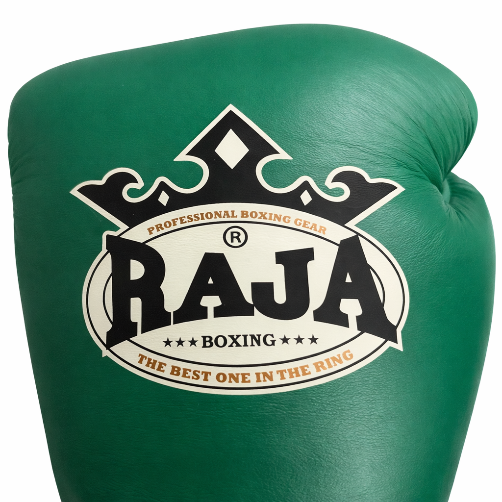 Rajaboxing Gloves 'Standard Green' Leather