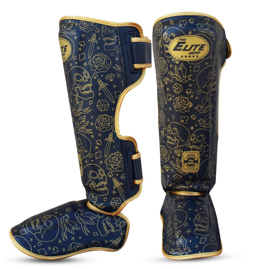 Fancy Shinguard blue/gold