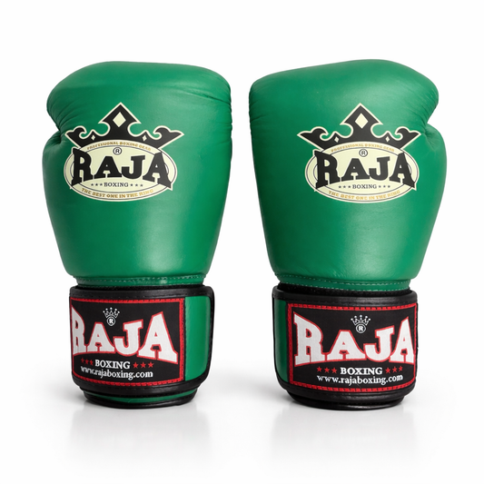 Rajaboxing Gloves 'Standard Green' Leather