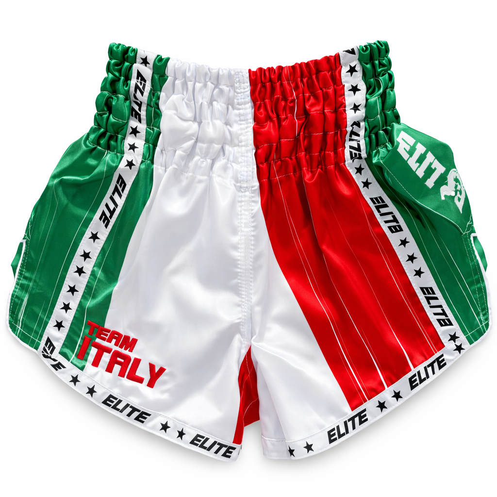 Muay Thai shorts met Italiaanse vlag - Performance sportkleding