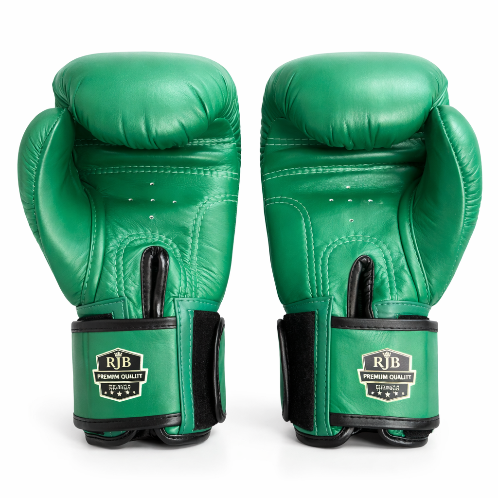 Rajaboxing Gloves 'Standard Green' Leather