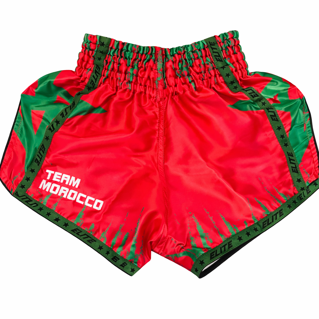 Muay Thai shorts met Marokkaanse vlag - Performance sportkleding