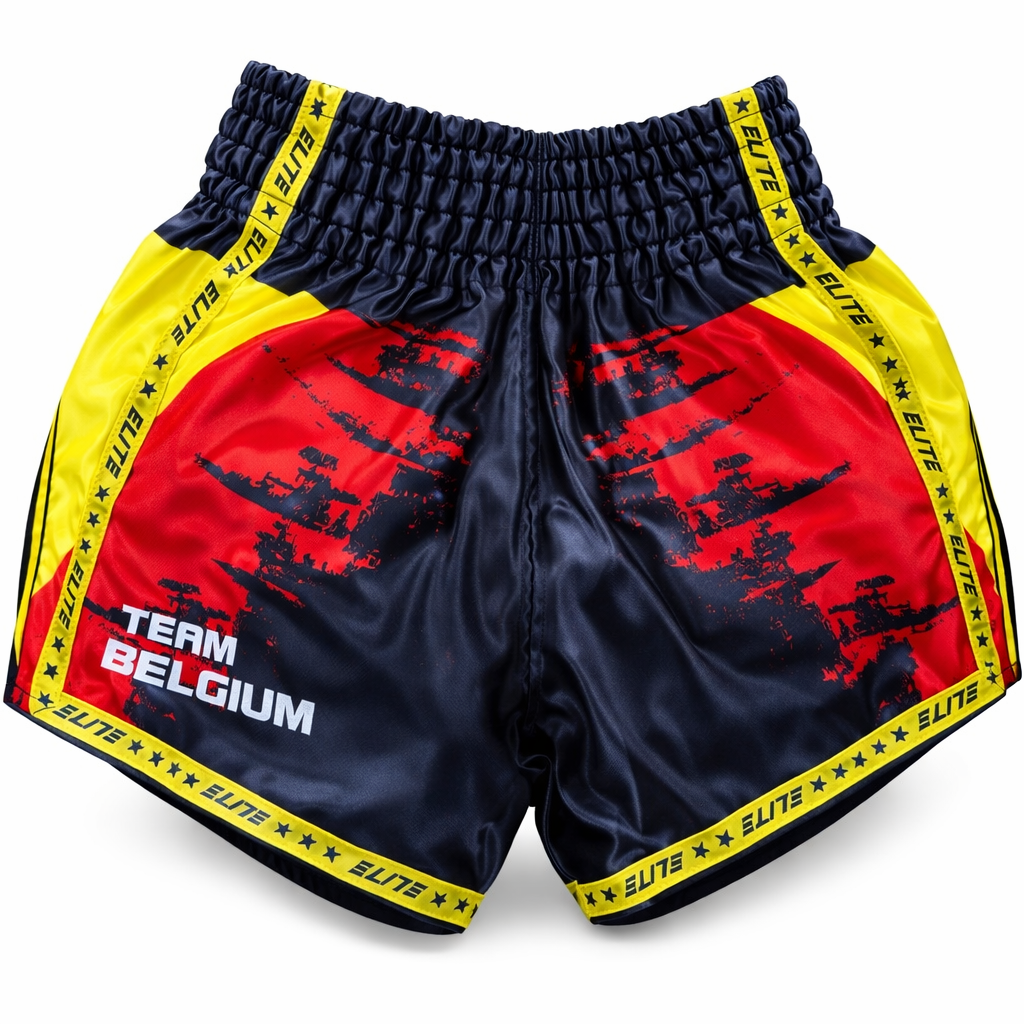 Dry-Fit shorts met Belgische vlag - Premium sportkleding