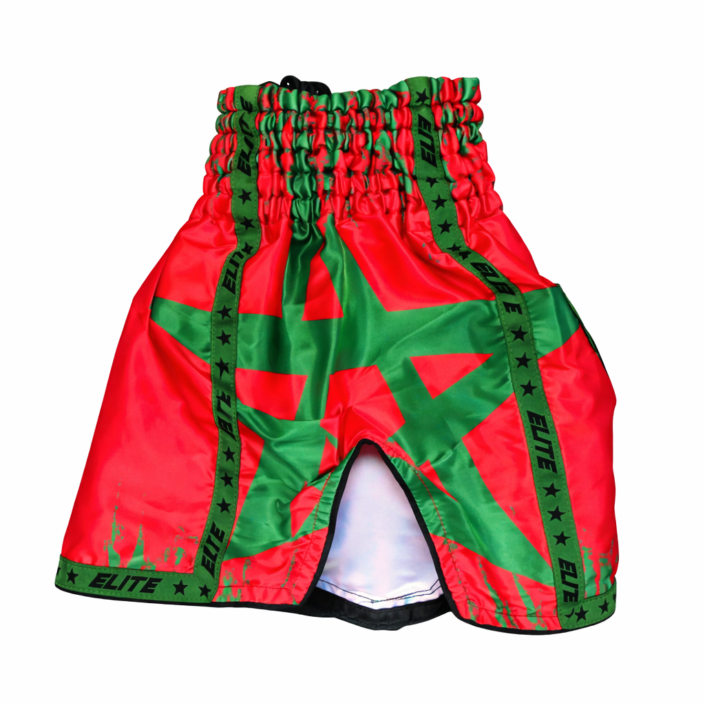 Muay Thai shorts met Marokkaanse vlag - Performance sportkleding