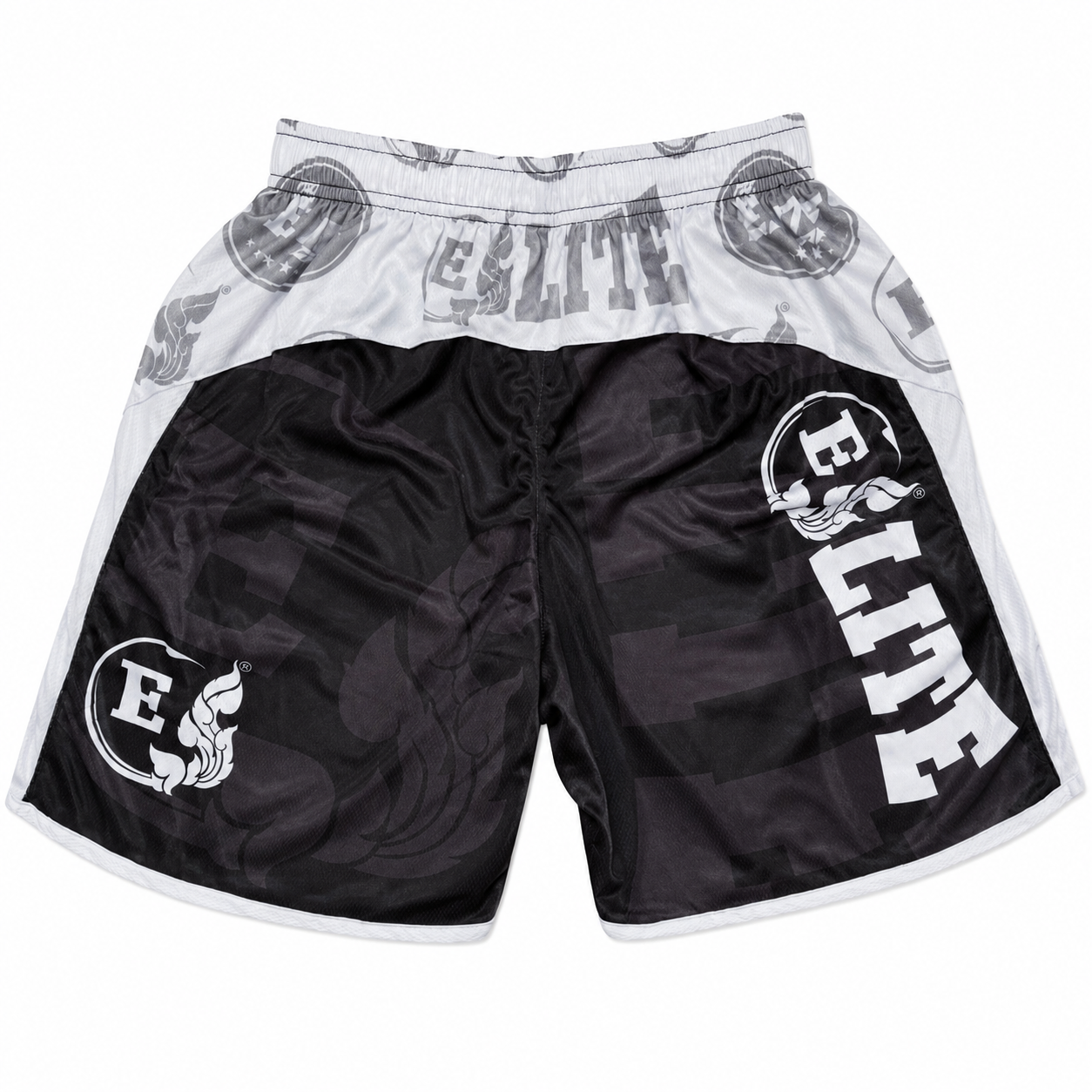 EPG 'Warrior' Black & White – Elite Pro Gear Mesh Short