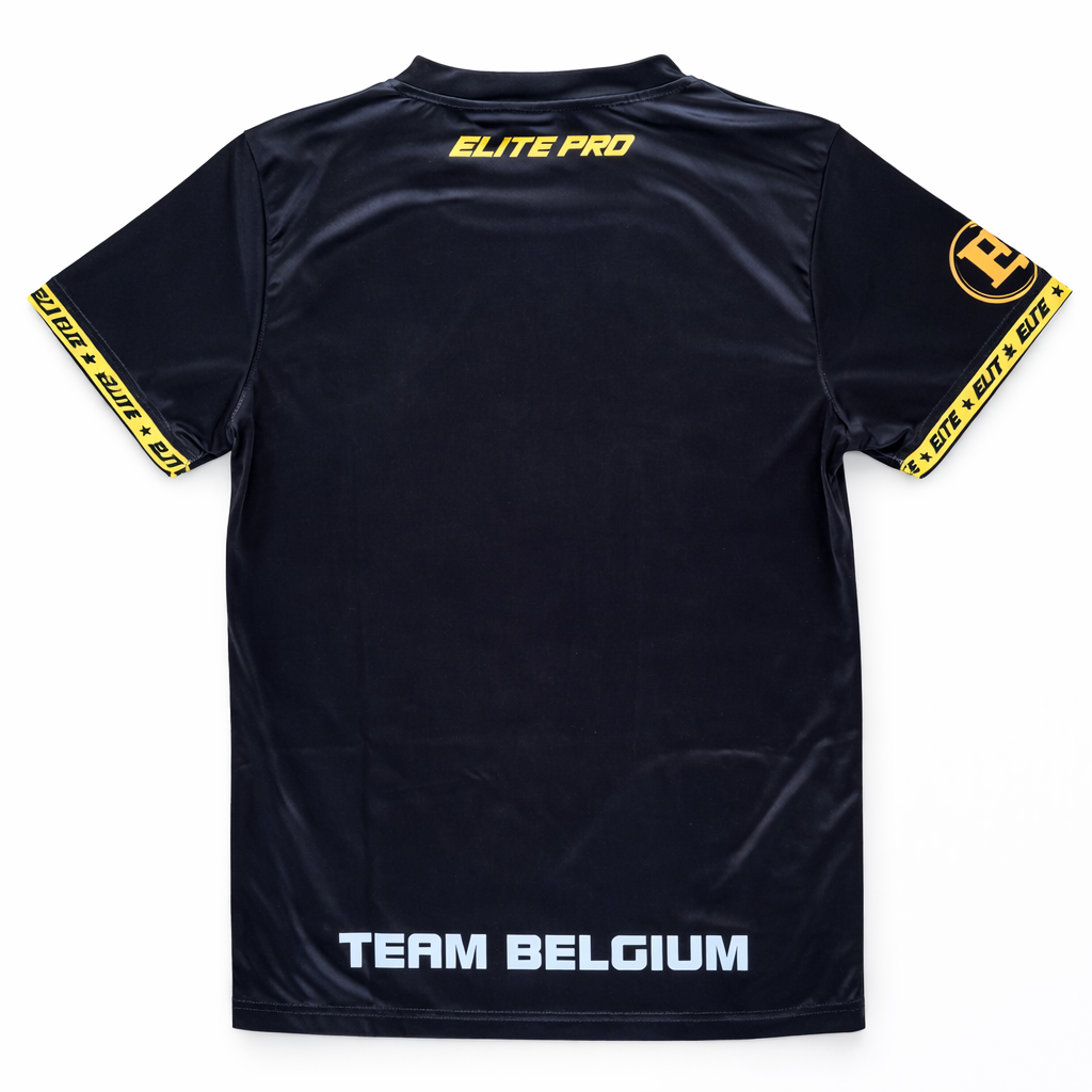 Dry-Fit T-shirt met Belgische vlag - Premium Performance Sportkleding