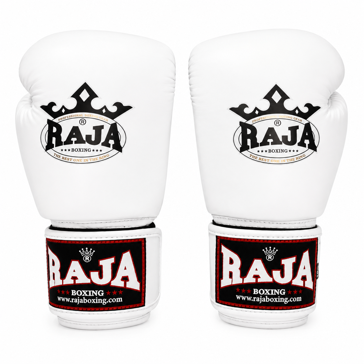Rajaboxing handschoenen 'Standard White' leer
