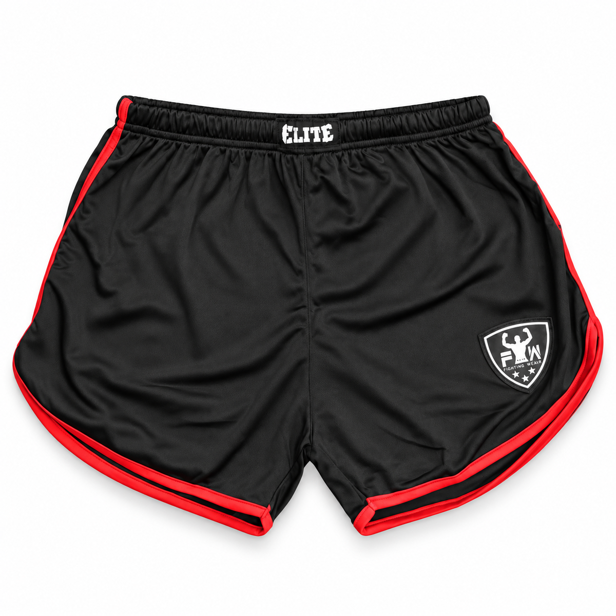 Elite Mesh Short 'Silva' en noir/rouge