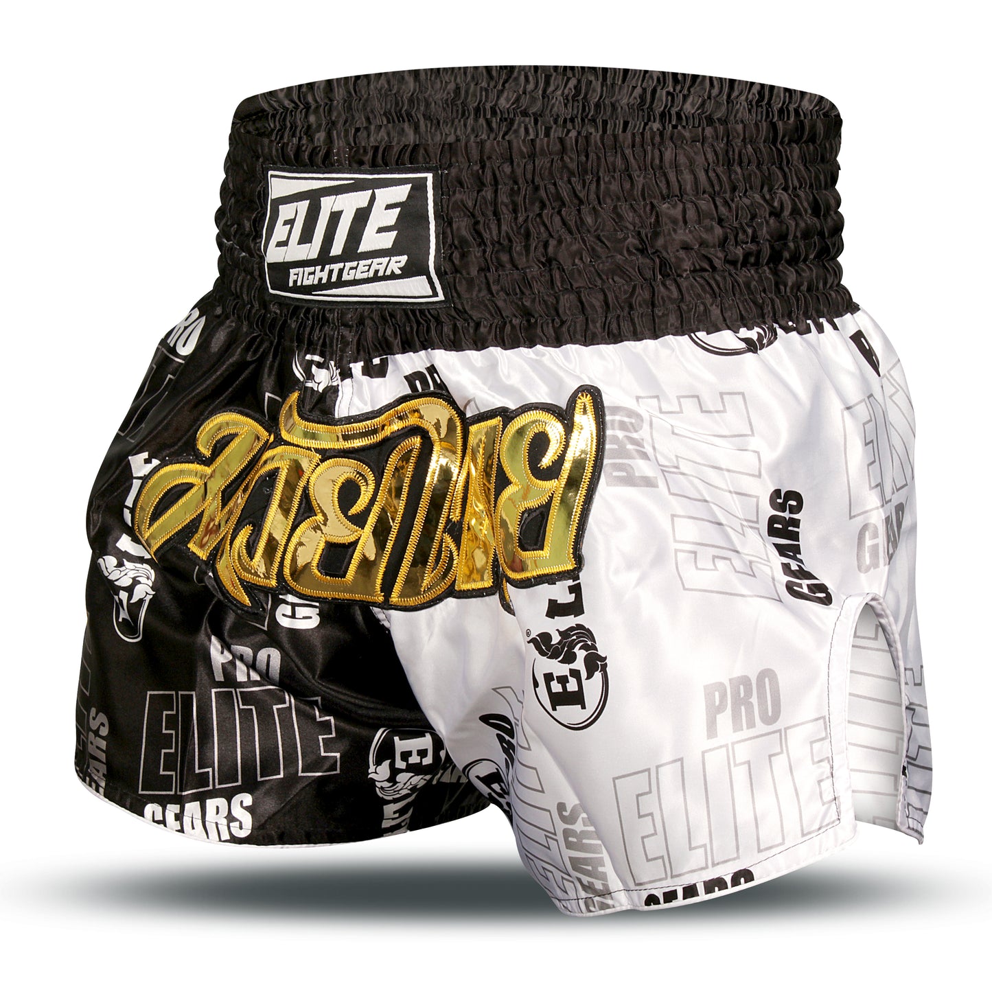 Futuristic 1.0 Muay-Thai Short Black/White