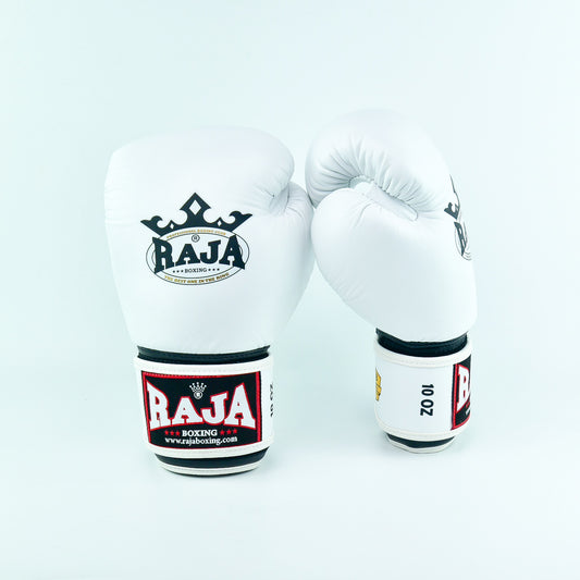 Rajaboxing Gloves 'Standard White' Leather