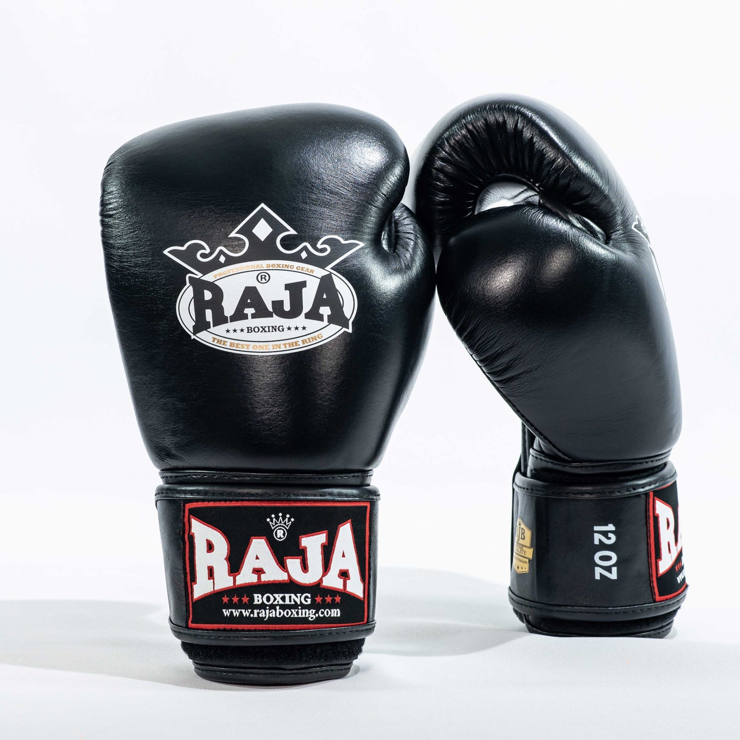 Rajaboxing Gloves 'Standard Black' Leather