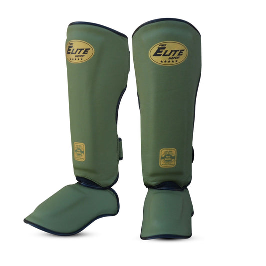 Coban Army Green Shin Guards - Premium Protection